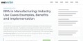 RPA In Manufacturing Industry: A Complete Guide
