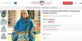 Women's Yellowstone Beth Dutton Turquoise Blue Hooded Wool Coat