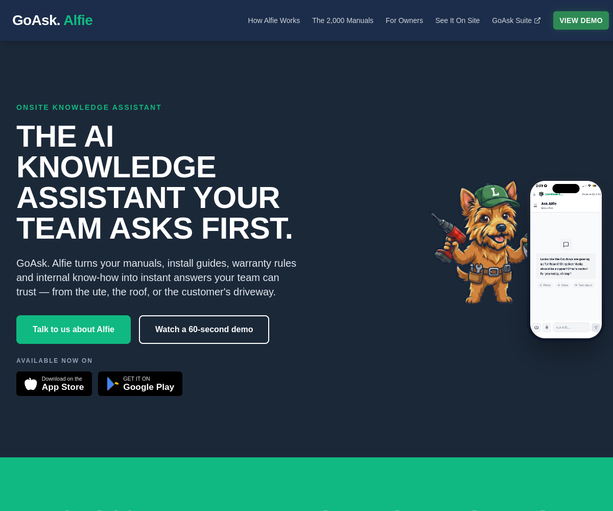 Go Ask Alfie website screenshot