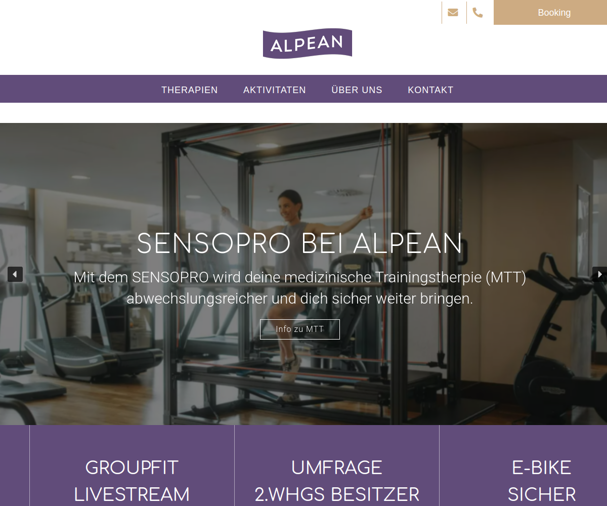 Alpean website