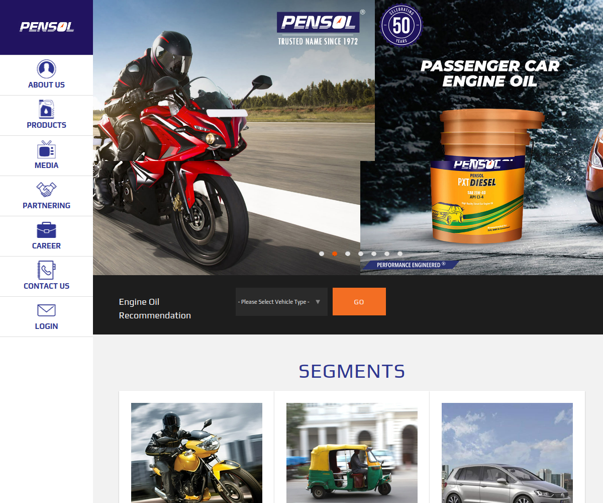 Pensol Industries website