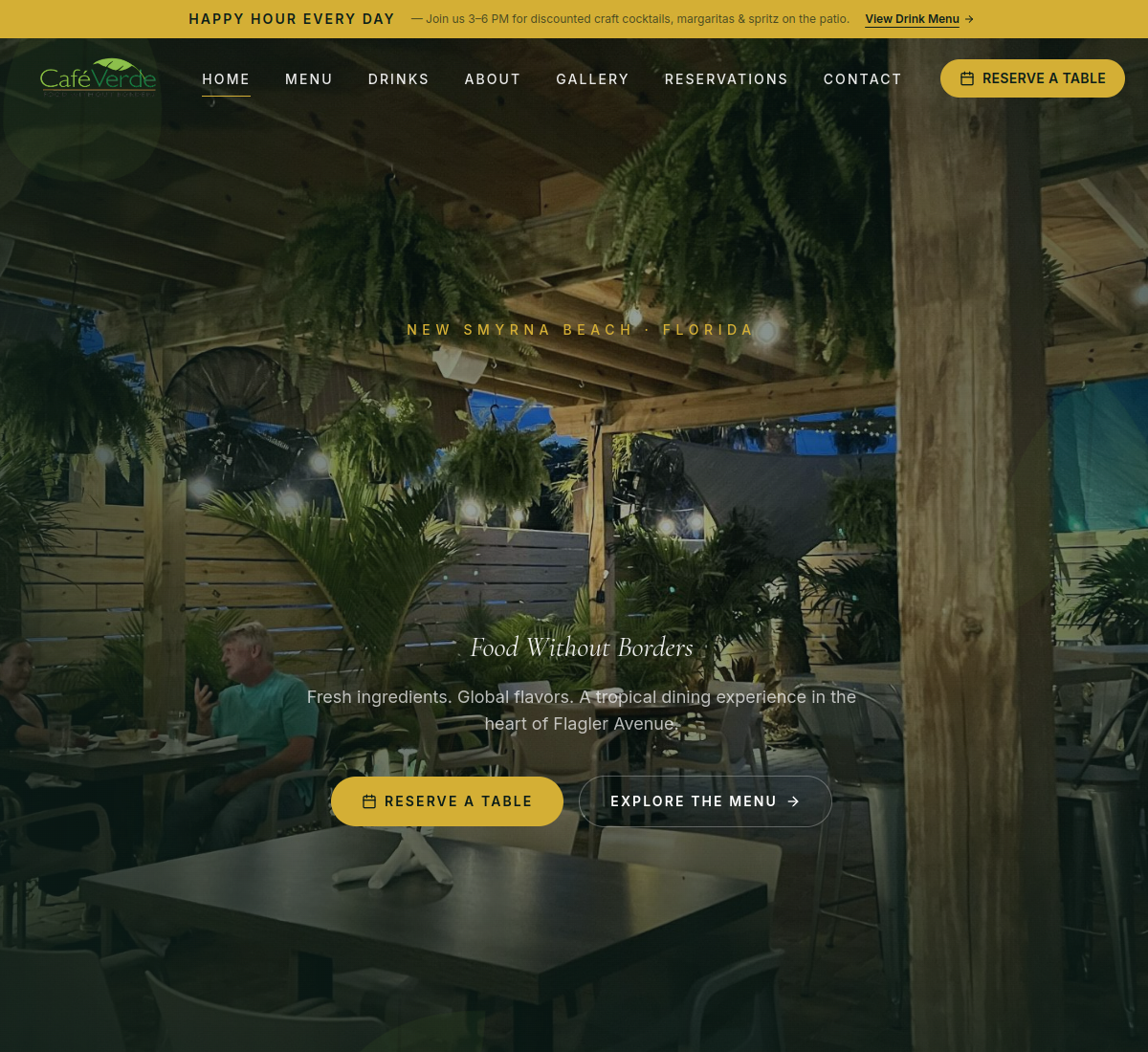 Cafe Verde website