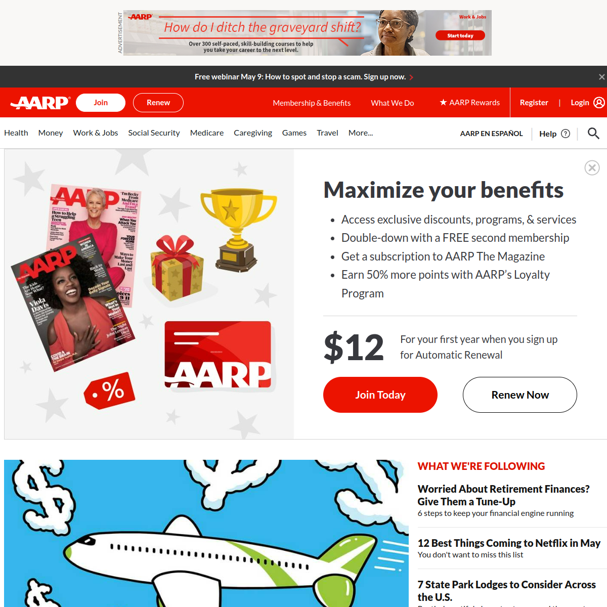 AARP Website Preview
