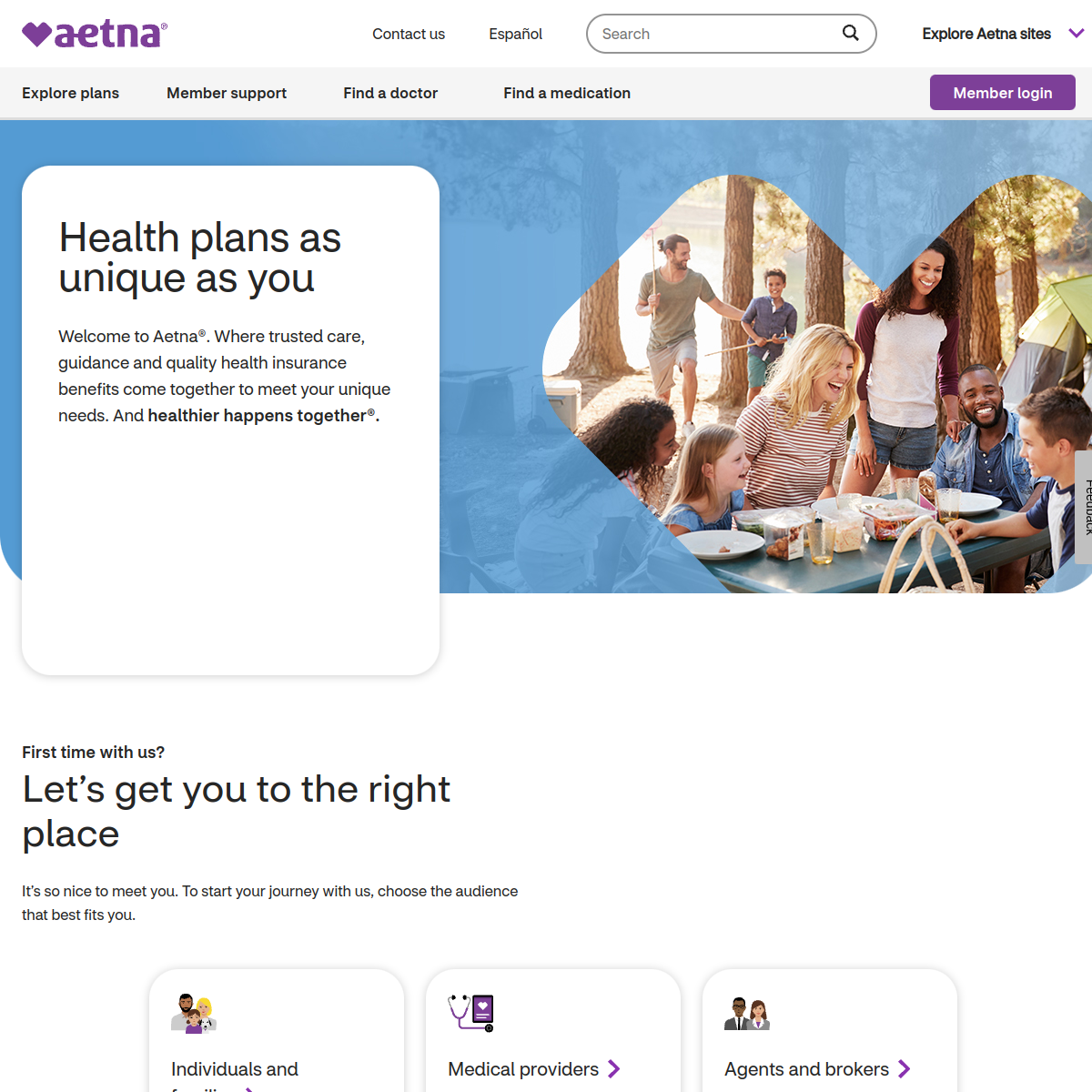 Aetna Website Preview