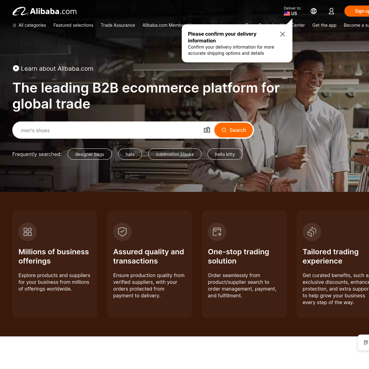 Alibaba Website Preview