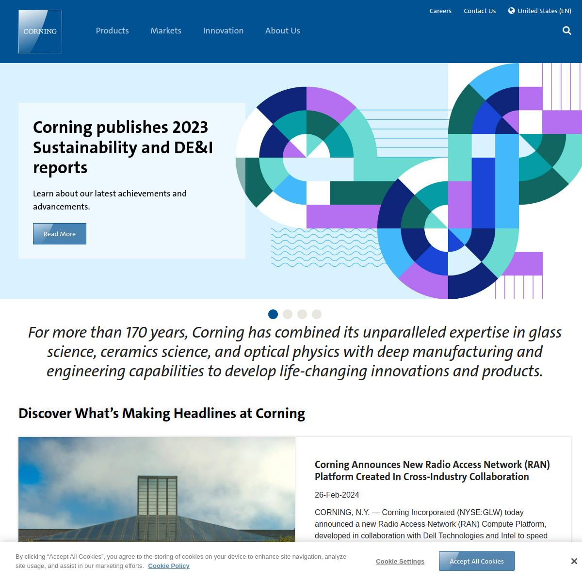 Corning Website Preview