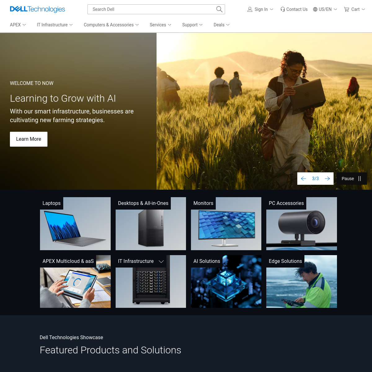 Dell Computer Website Preview