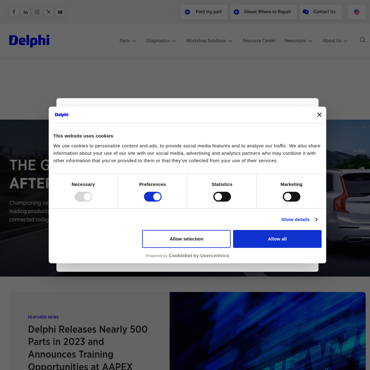 Delphi Website Preview