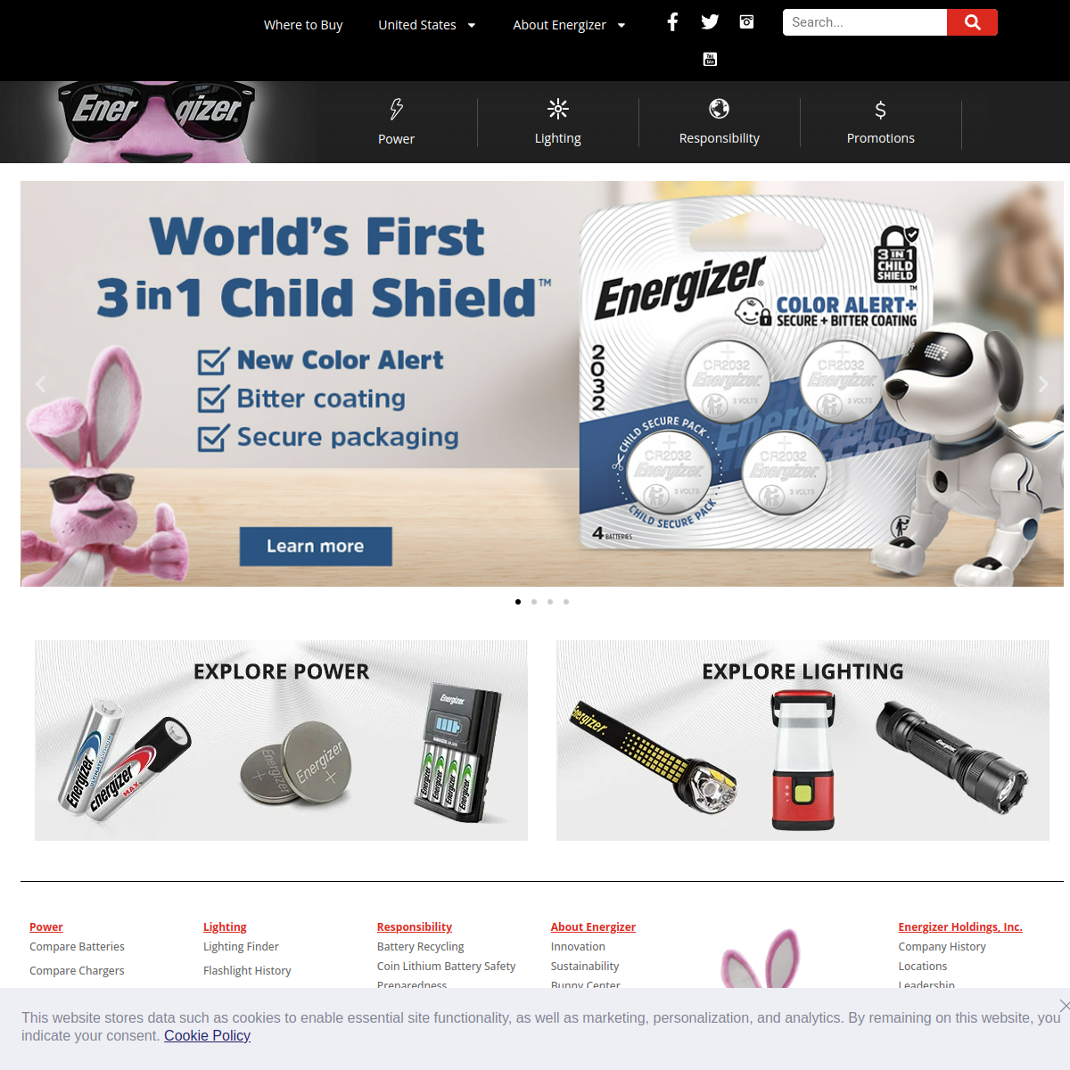 Energizer Website Preview
