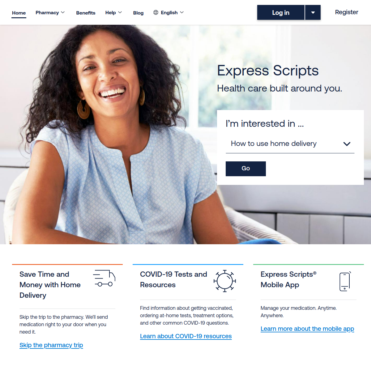 Express Scripts Website Preview
