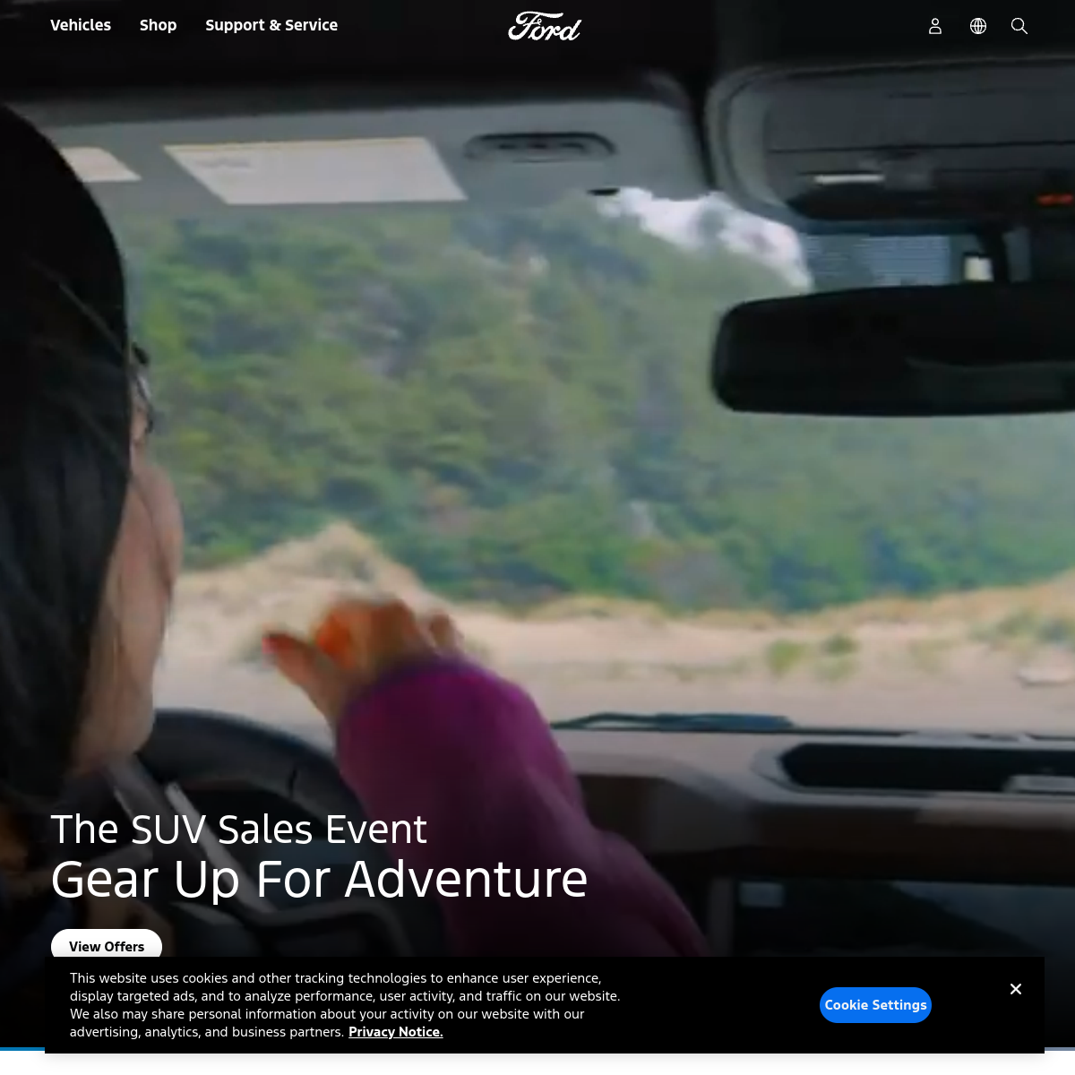 Ford Motor Website Preview