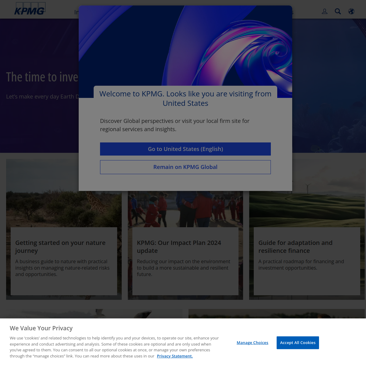 KPMG Consulting Website Preview