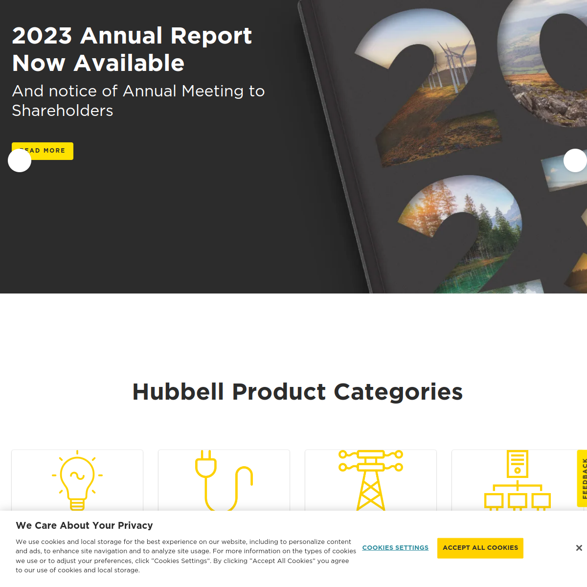 Hubbell Website Preview