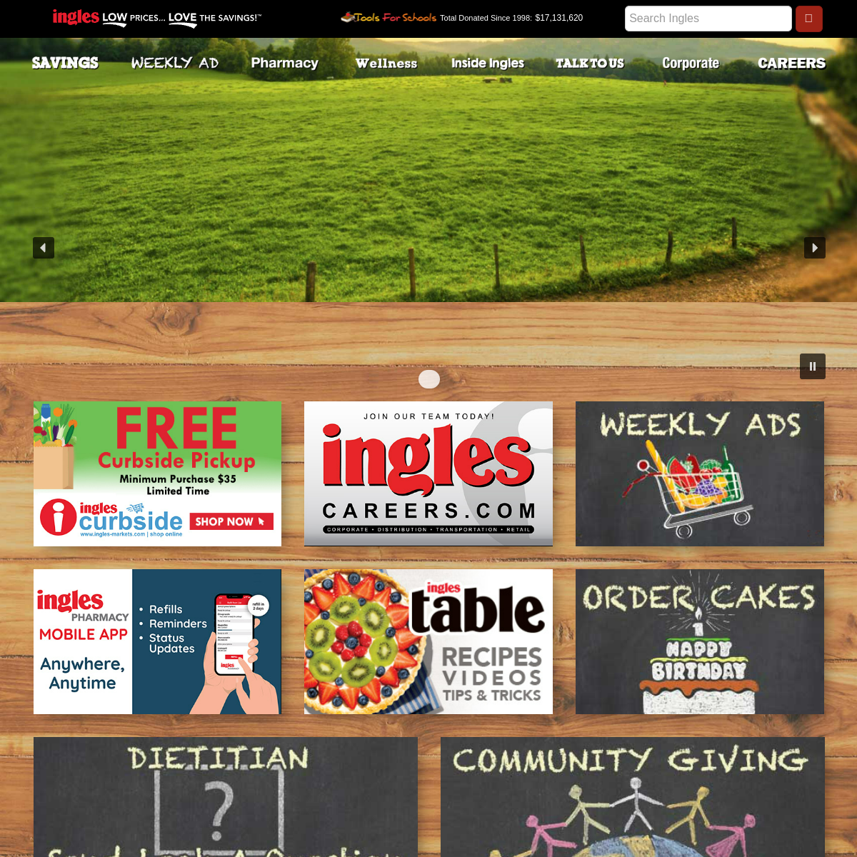 Ingles Markets Website Preview