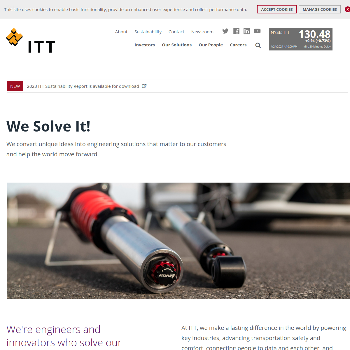ITT Industries Website Preview