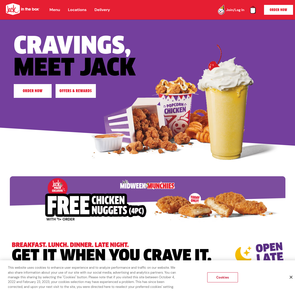 Jack in the Box Website Preview