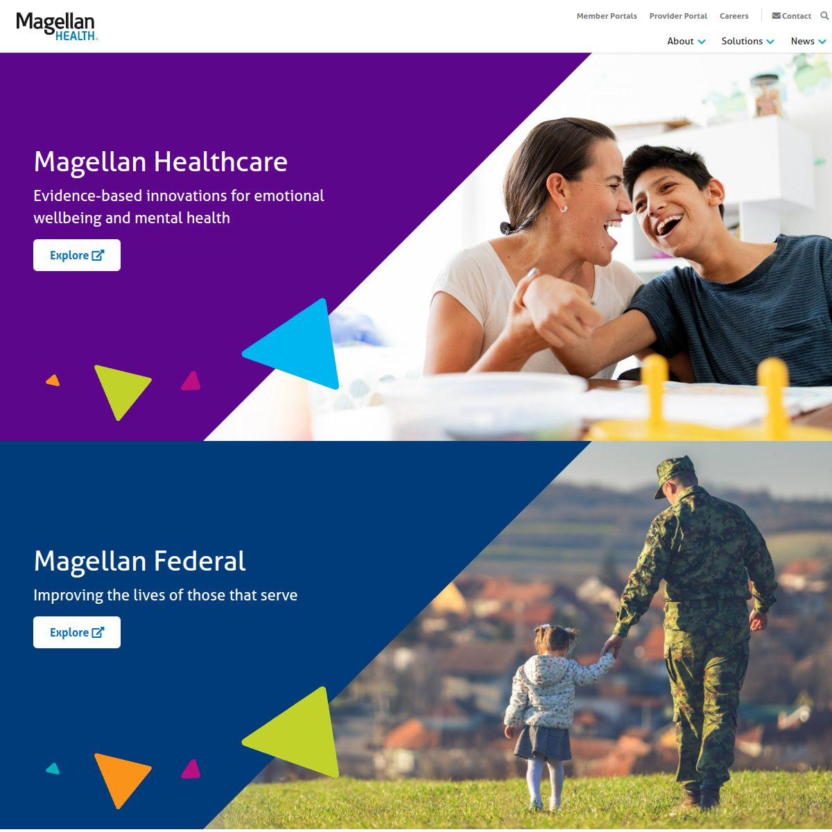 Magellan Health Services Website Preview