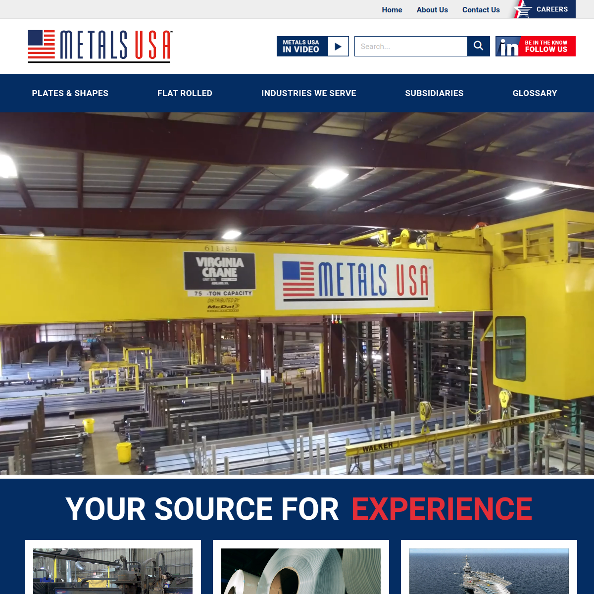 Metals USA Website Preview