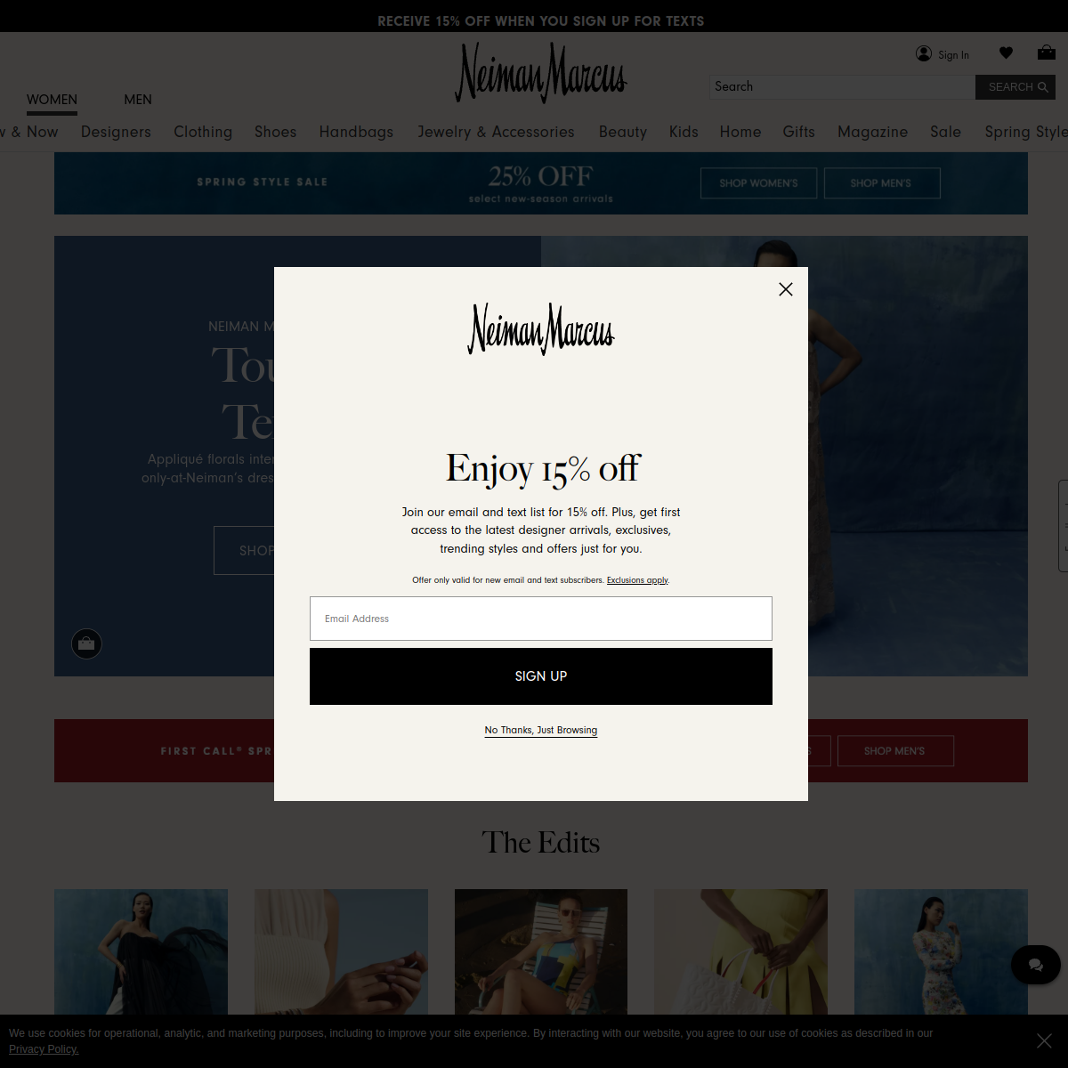 Neiman Marcus Website Preview