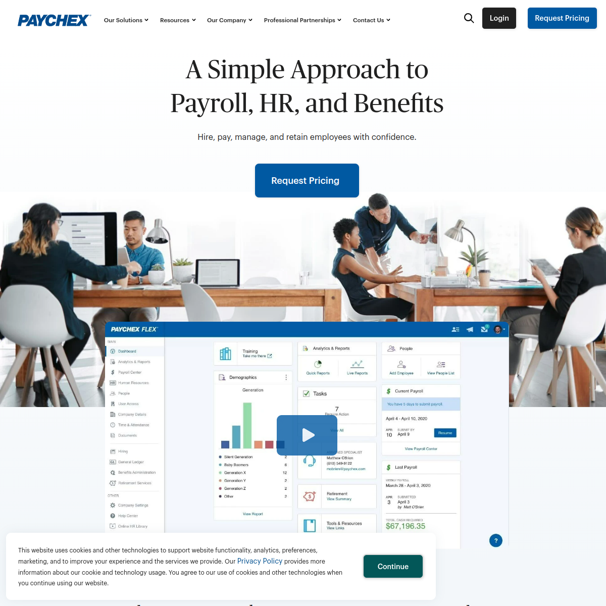 Paychex Website Preview