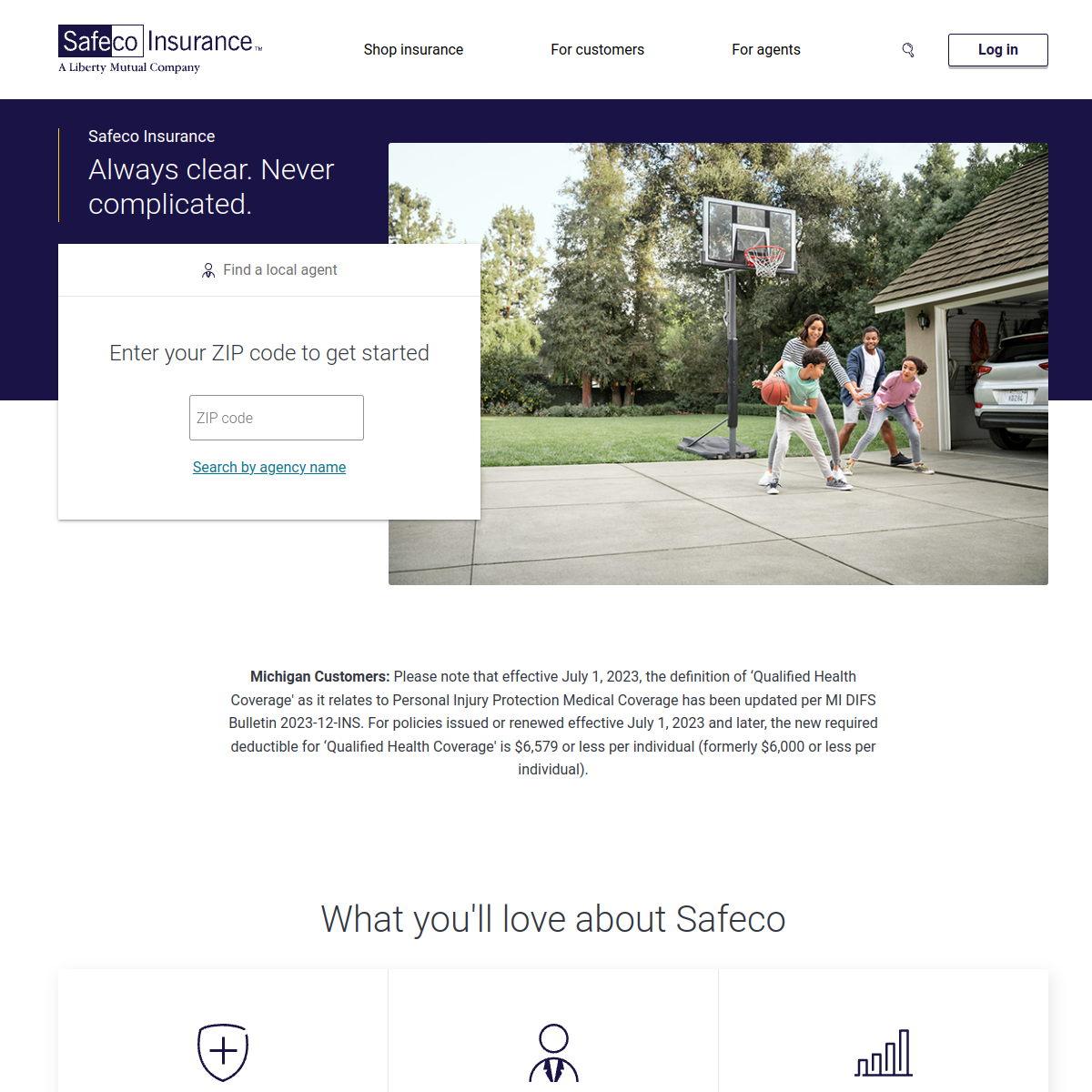Safeco Website Preview