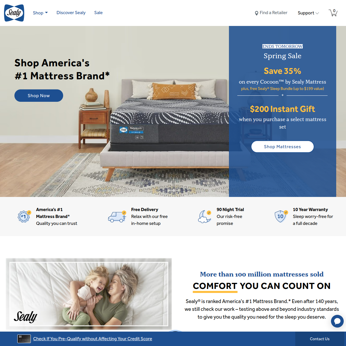 Sealy Website Preview