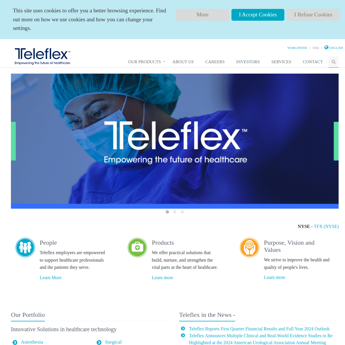 Teleflex Website Preview