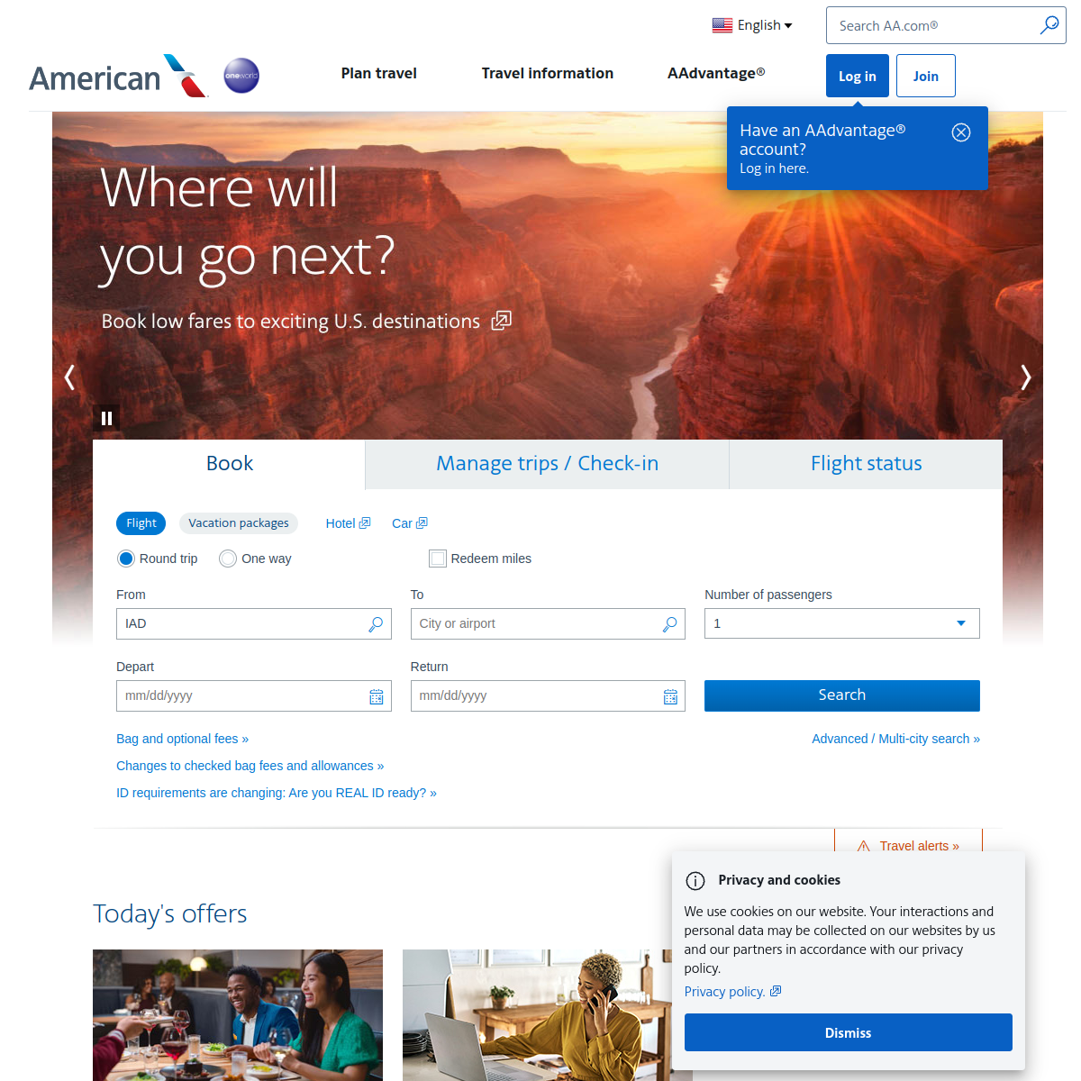 US Airways Group Website Preview