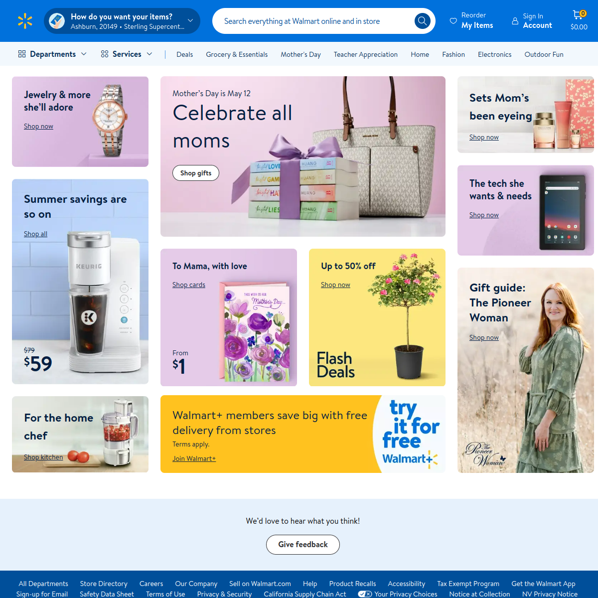Wal-Mart Website Preview