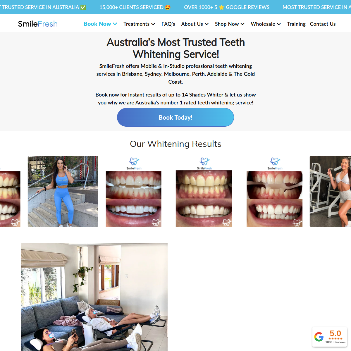 SmileFresh website