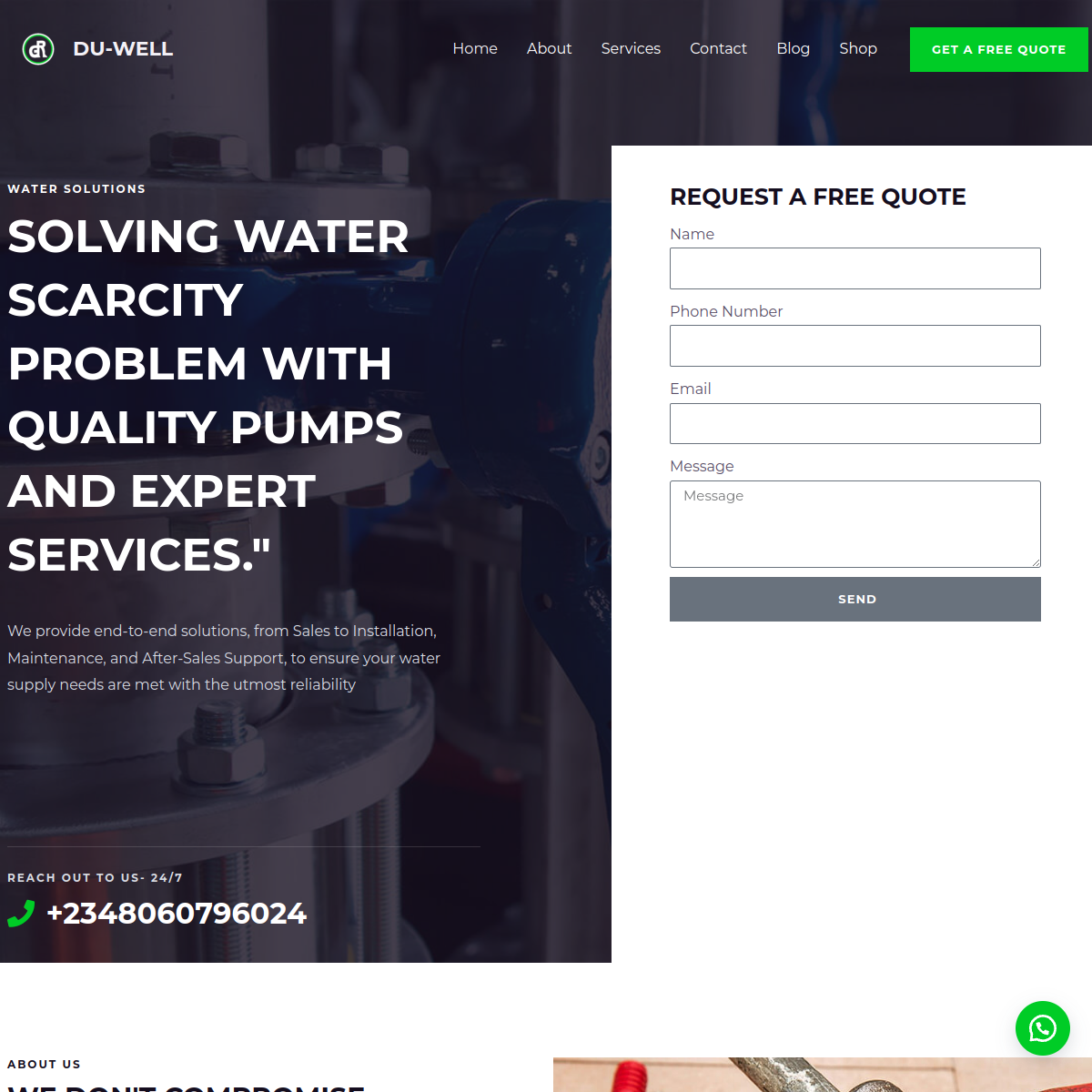 Duwell Global Resources website screenshot