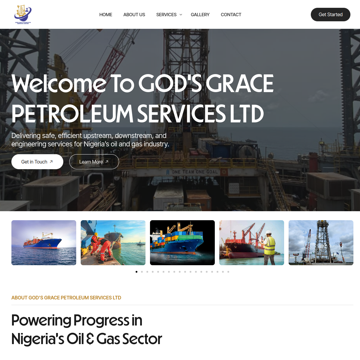 Grace website screenshot