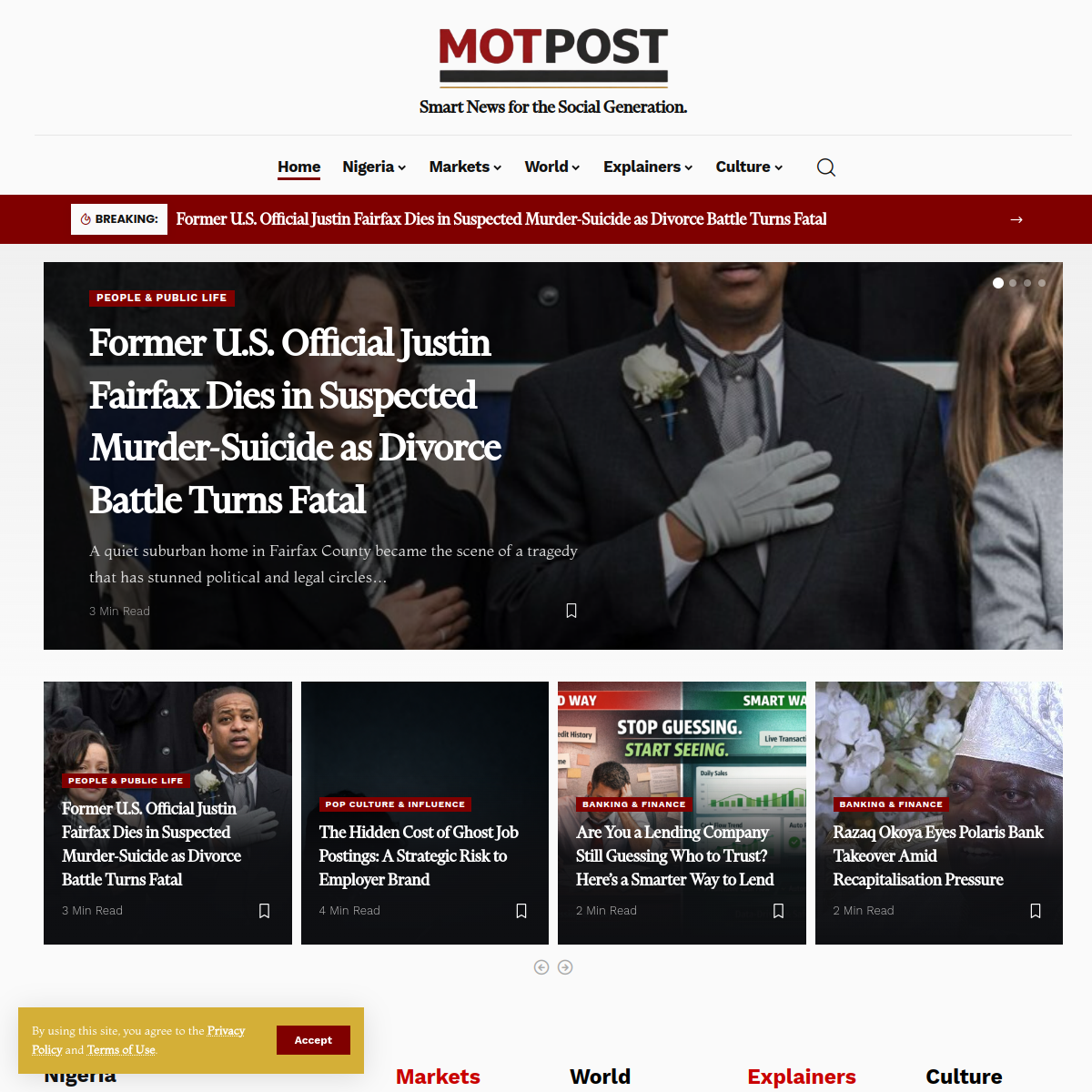 MotPost website screenshot