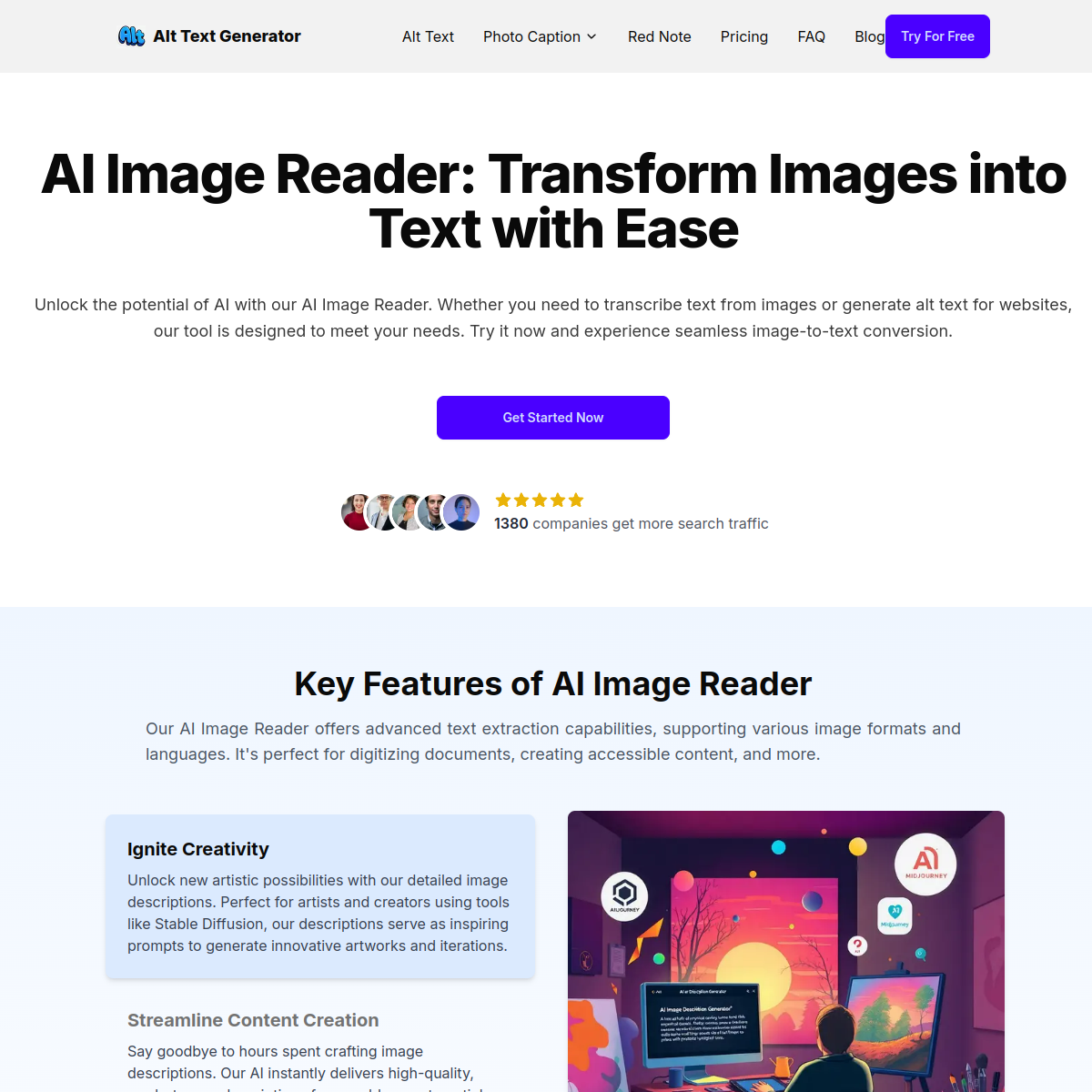 AI Image Reader