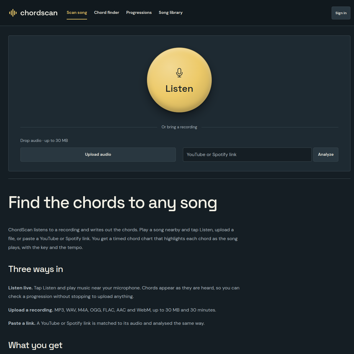 ChordScan
