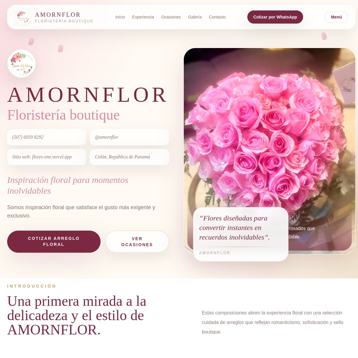 Vista previa del proyecto Amor N Flor