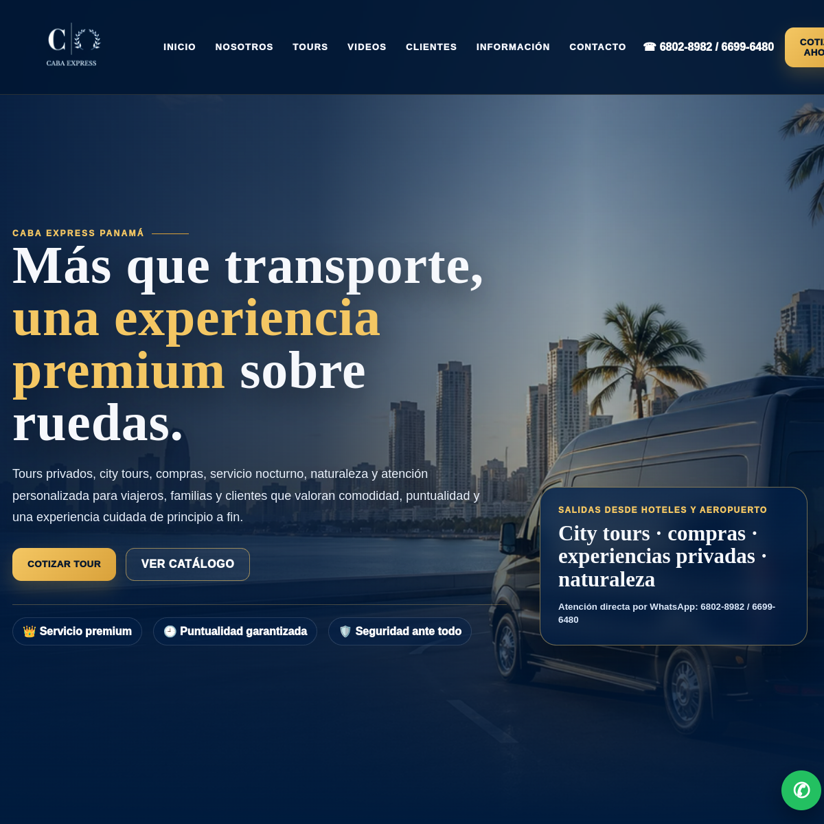 Vista previa del proyecto Caba Express
