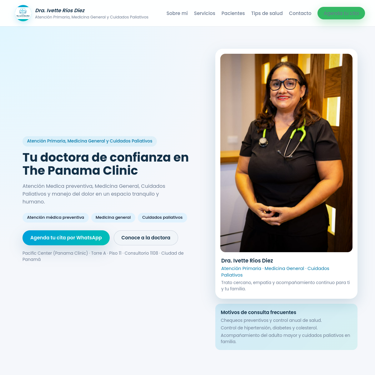 Vista previa del proyecto Dra. Ivette Ríos Díez