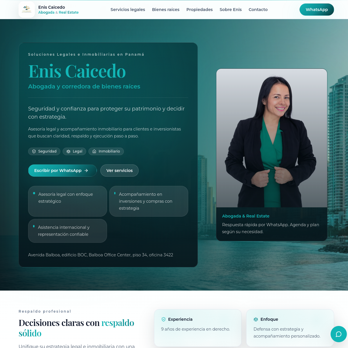Vista previa del proyecto Enis Caicedo