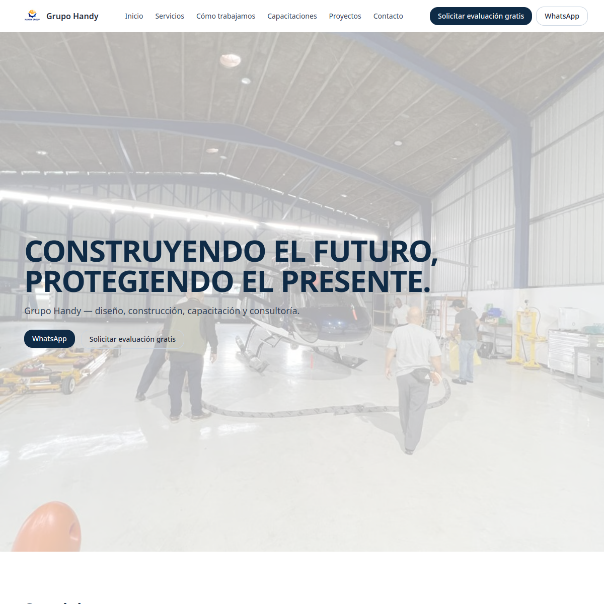 Vista previa del proyecto Handy Group