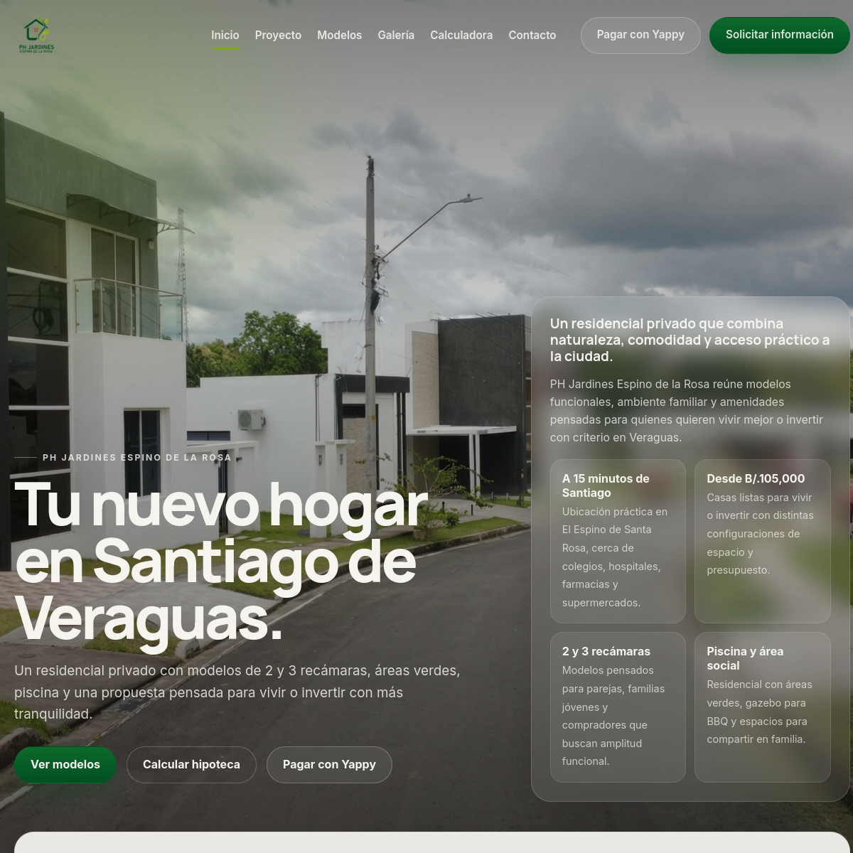 Vista previa del proyecto Jardines Espino de la Rosa