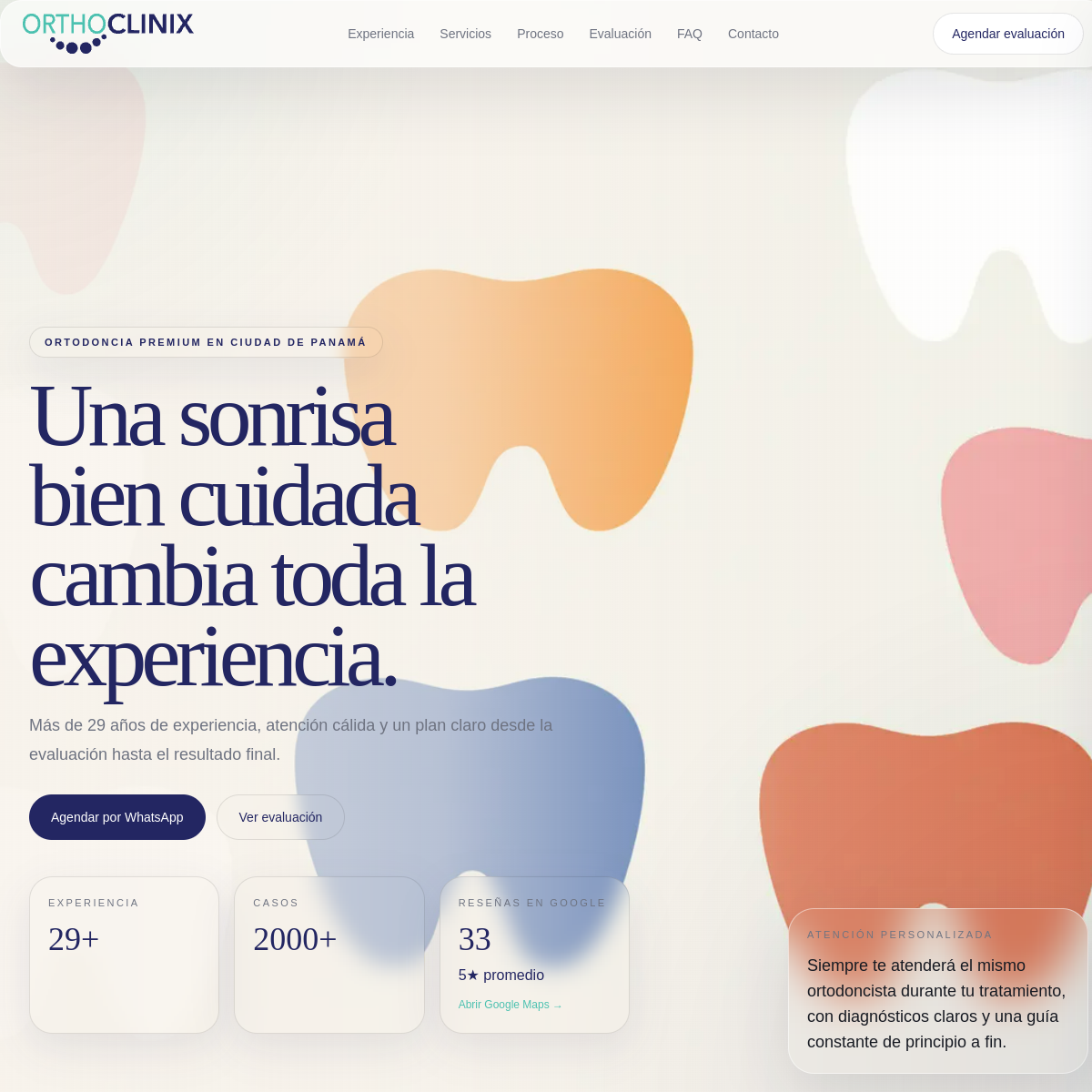 Vista previa del proyecto OrthoClinix