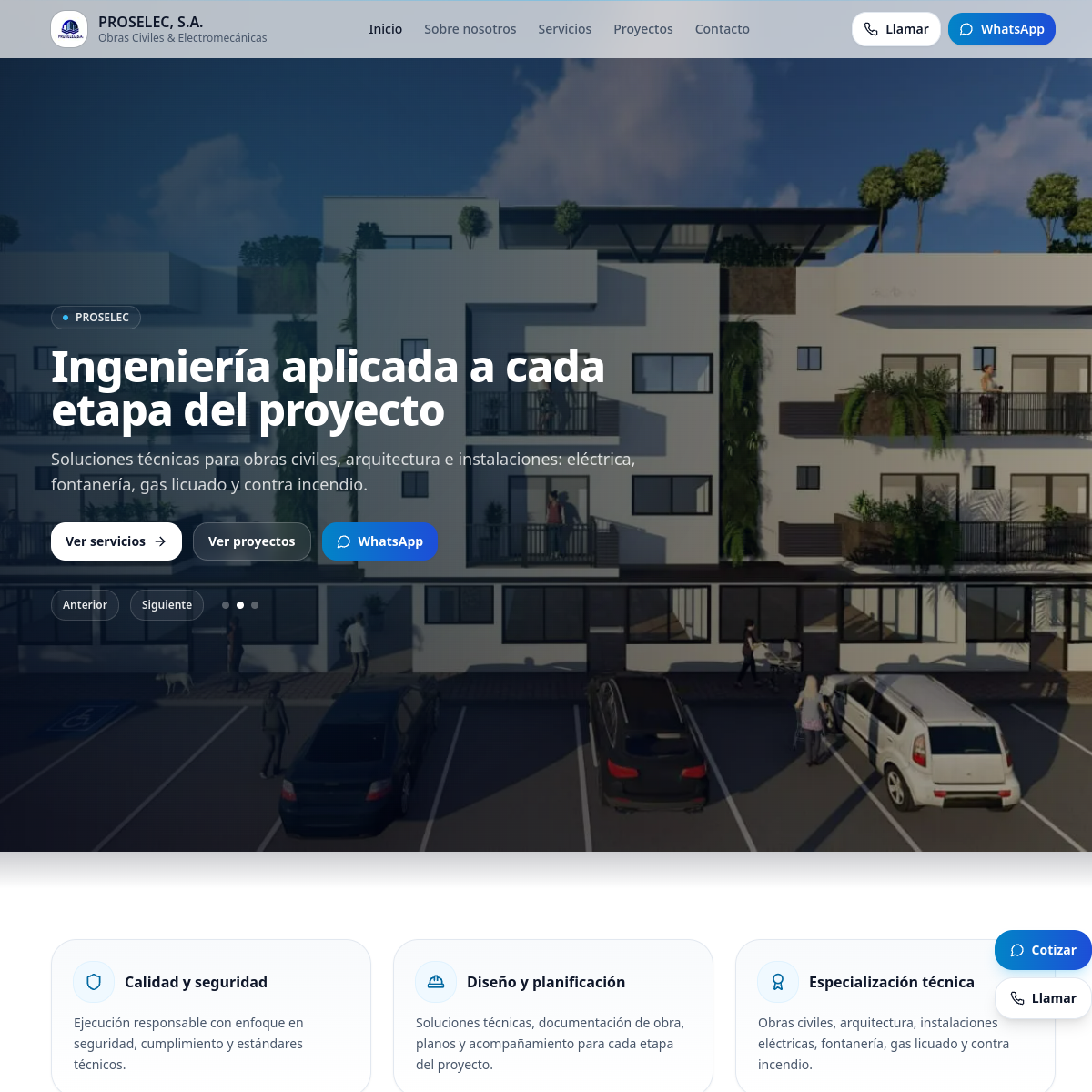 Vista previa del proyecto Proselec Panamá