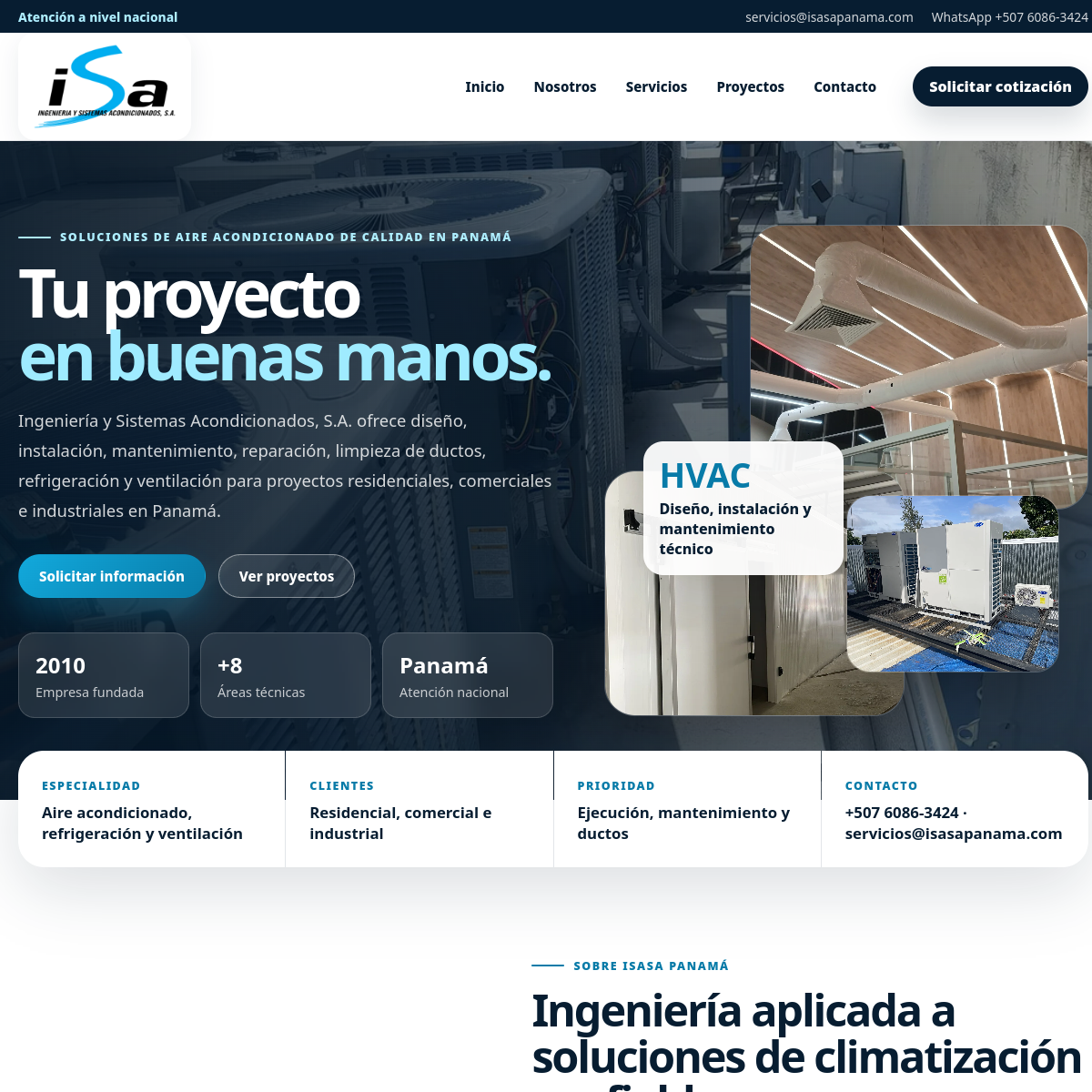 Vista previa del proyecto ISASA Panamá