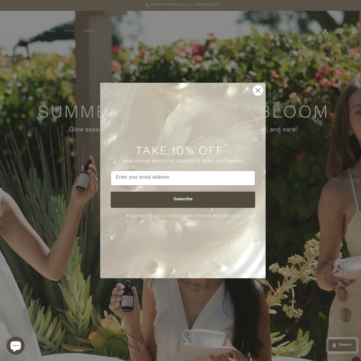 AziMD Skincare site