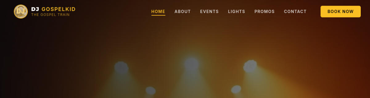 DJ & Lights — Event Entertainment Website