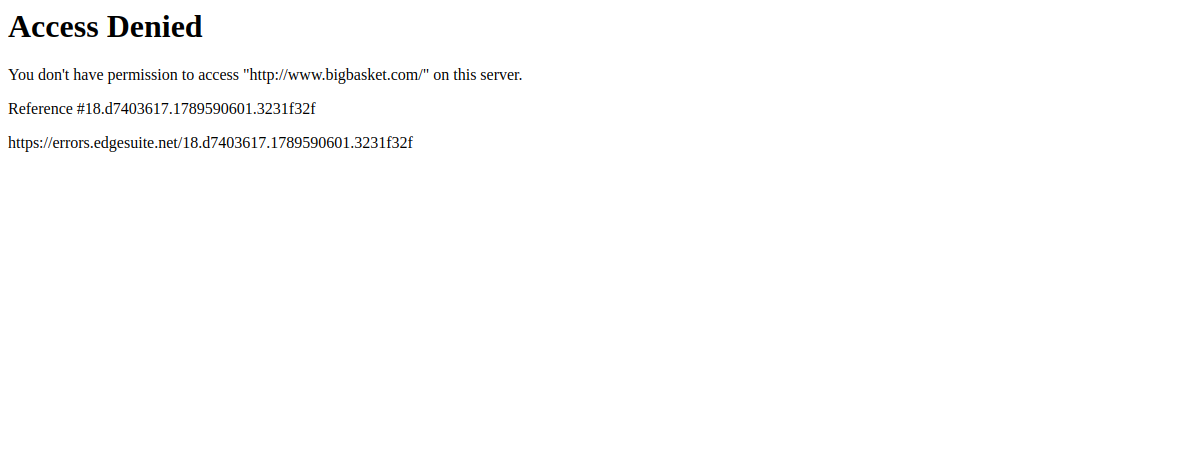 BigBasket website preview
