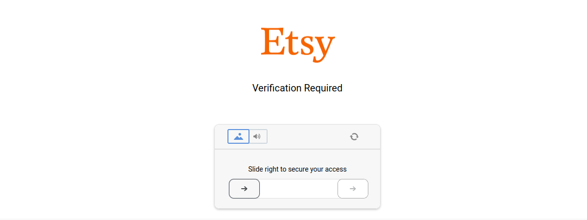 Etsy website preview