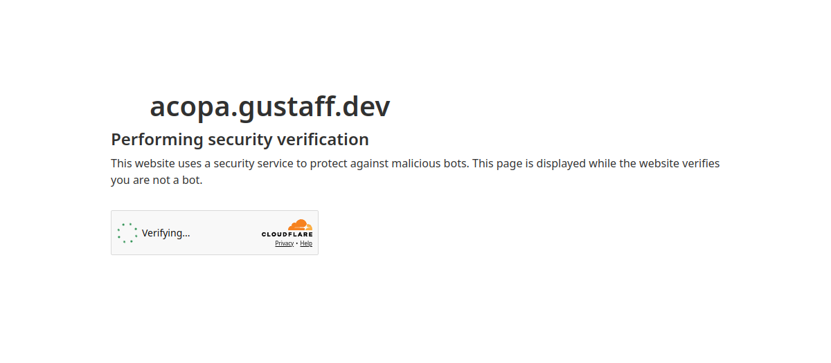 Live-Screenshot: acopa.gustaff.dev