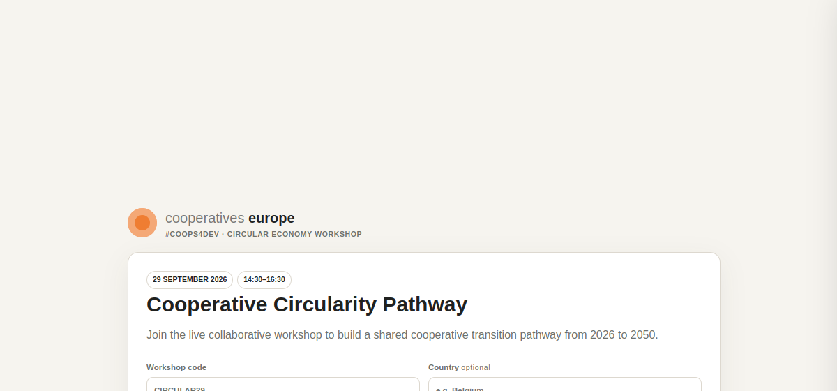 Live product cover: Cooperative Circularity Pathway